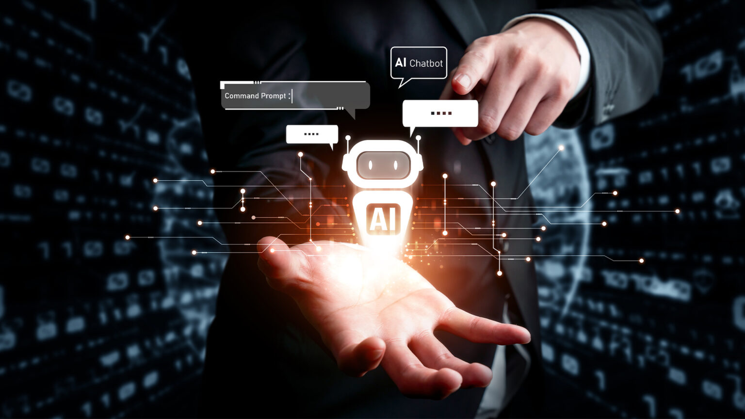 Marketing team using AI insights